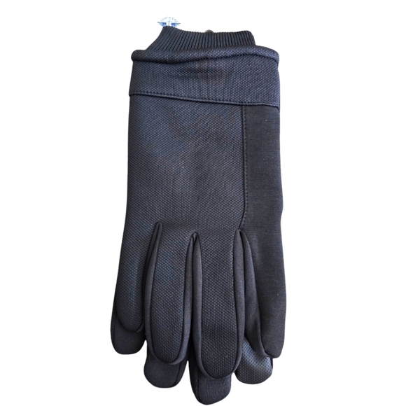 DOCKERS Levi Men's XL Black Fabric Gloves With Smartphone Touchscreen Capability - Picture 2 of 11